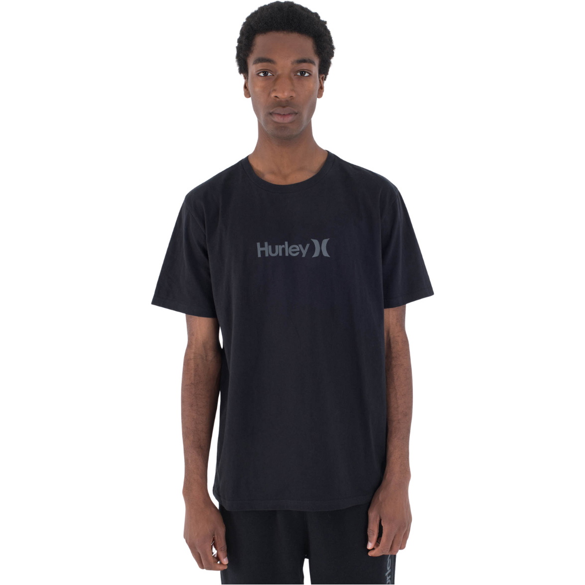 2025 Hurley Männer Bio One & Only Tee MTSAU25OAO - Black Gray
